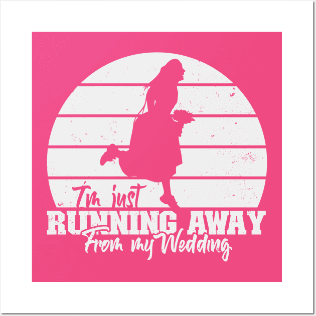 Running Away from my Wedding Wall Art by nickbeta